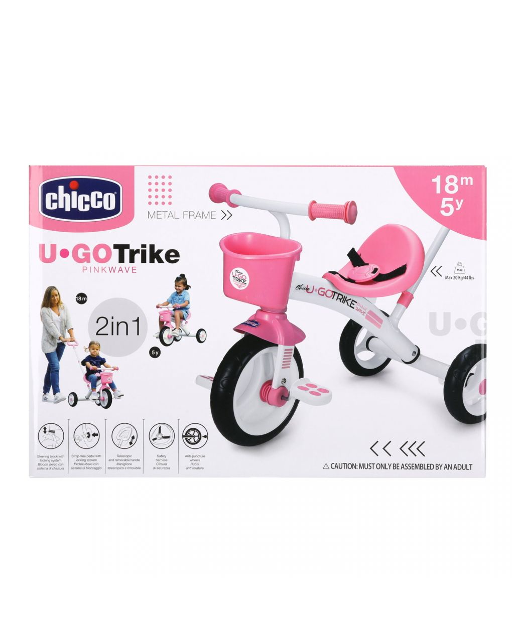 Chicco - triciclo u-go rosa - Chicco