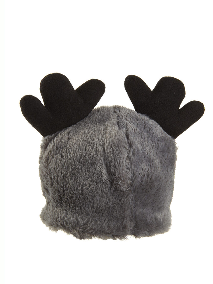 Cappello in finto pelo e corna da renna - Prénatal