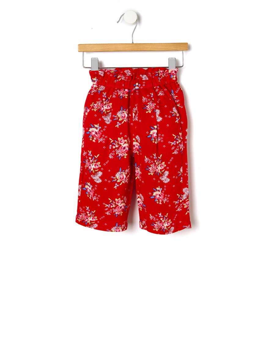 Pantalone in viscosa con stampa floreale - Prénatal