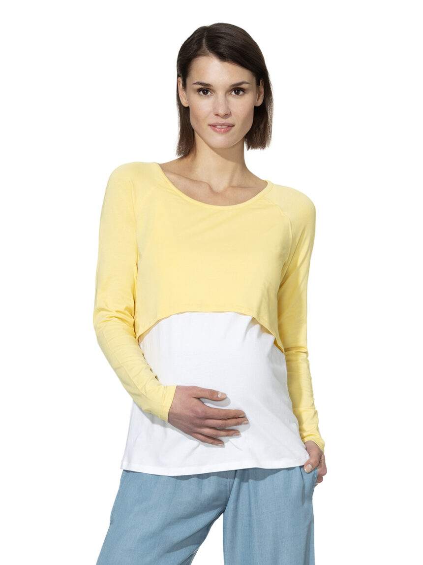 T-shirt allattamento manica lunga - Prénatal