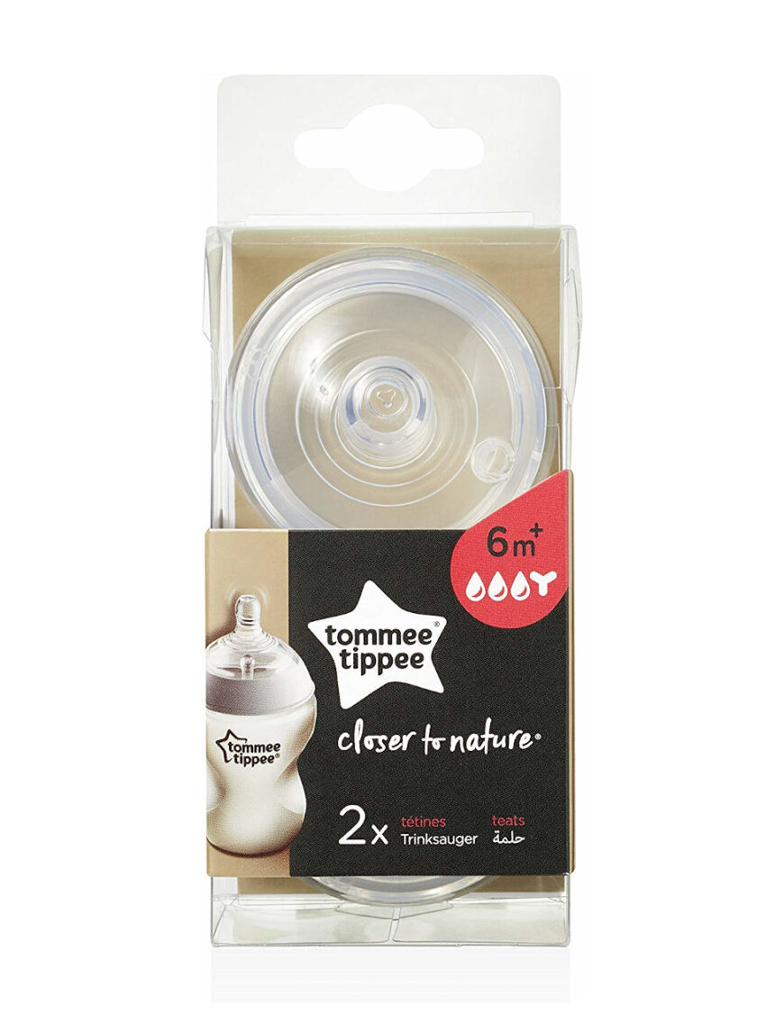 Tettarella closer to nature, flusso pappa 2pezzi tommee tippee - Tommee Tippee