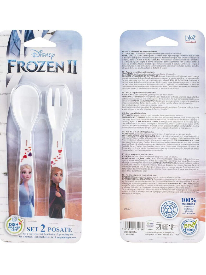 Cucchiaio + forchetta frozen 2 disney - Disney, Lulabi Disney, Lulabi