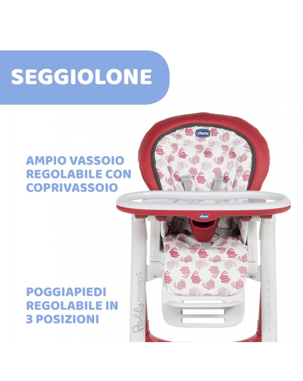 Polly progres5 - 4 ruote red - Chicco
