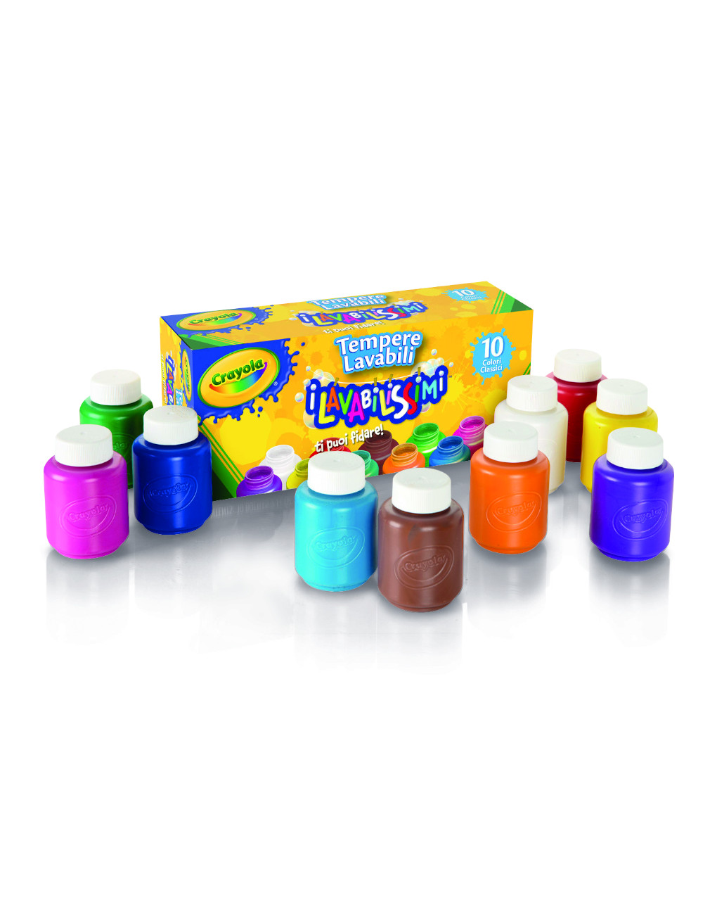 Crayola - 10 tempere lavabili