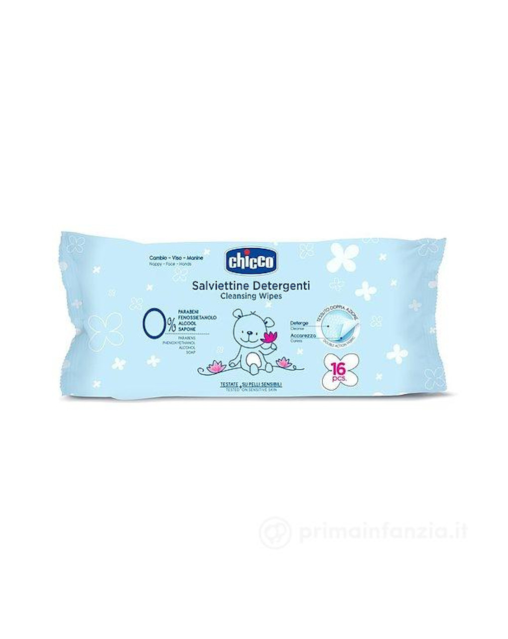 Salviettine detergenti natural sensation 16 pz - Chicco