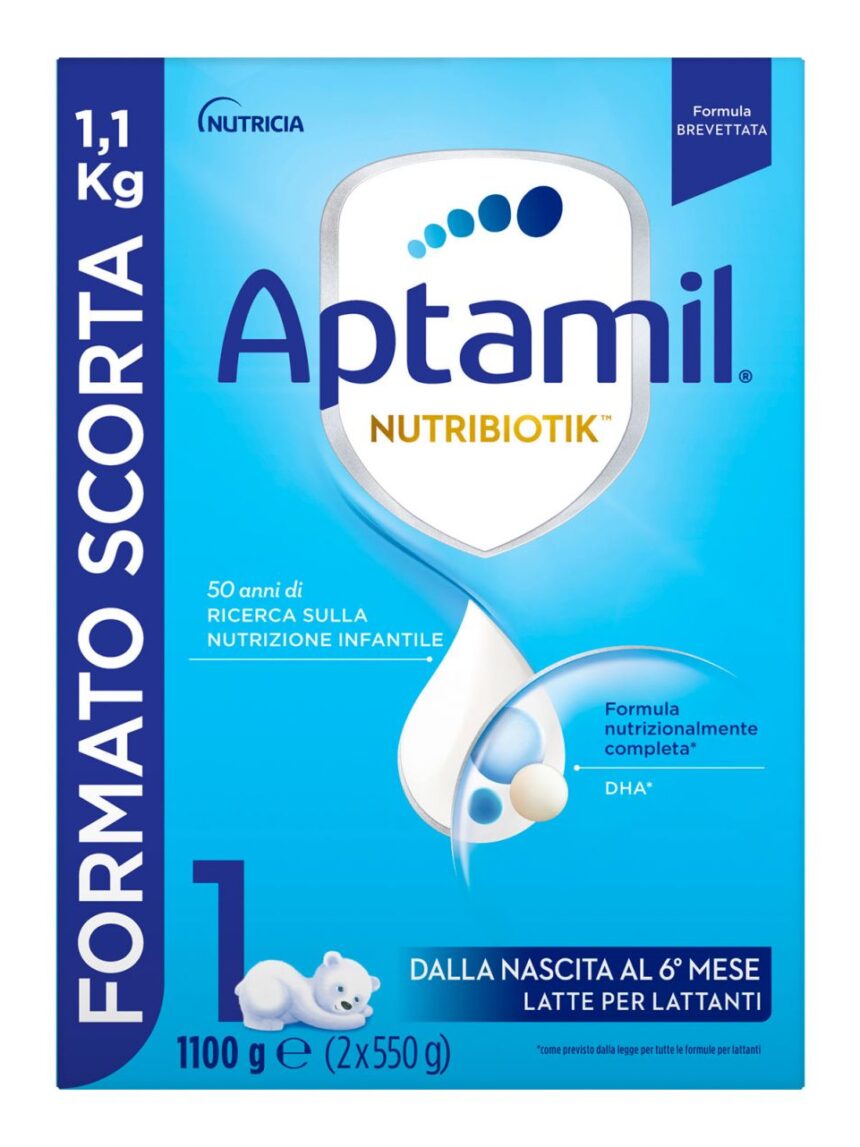 Aptamil nutrobiotik 1 latte di partenza in polvere 1100gr - Aptamil