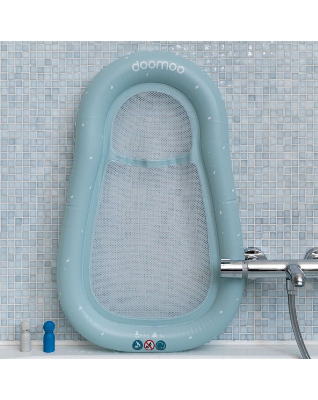 Materassino bagno gonfiabile azzurro - doomooo - Doomoo