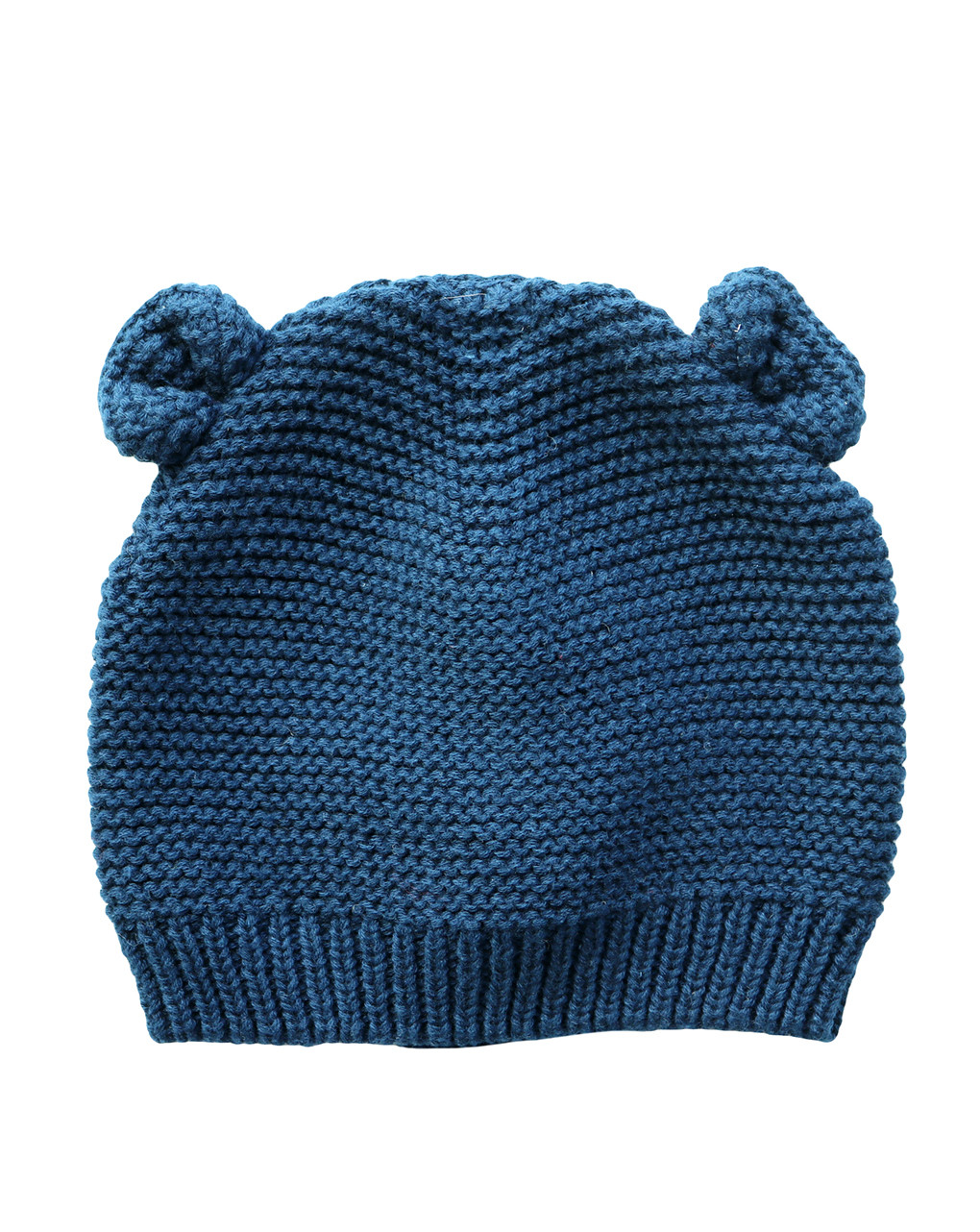 Cappello in tricot blu con orecchie - Prénatal