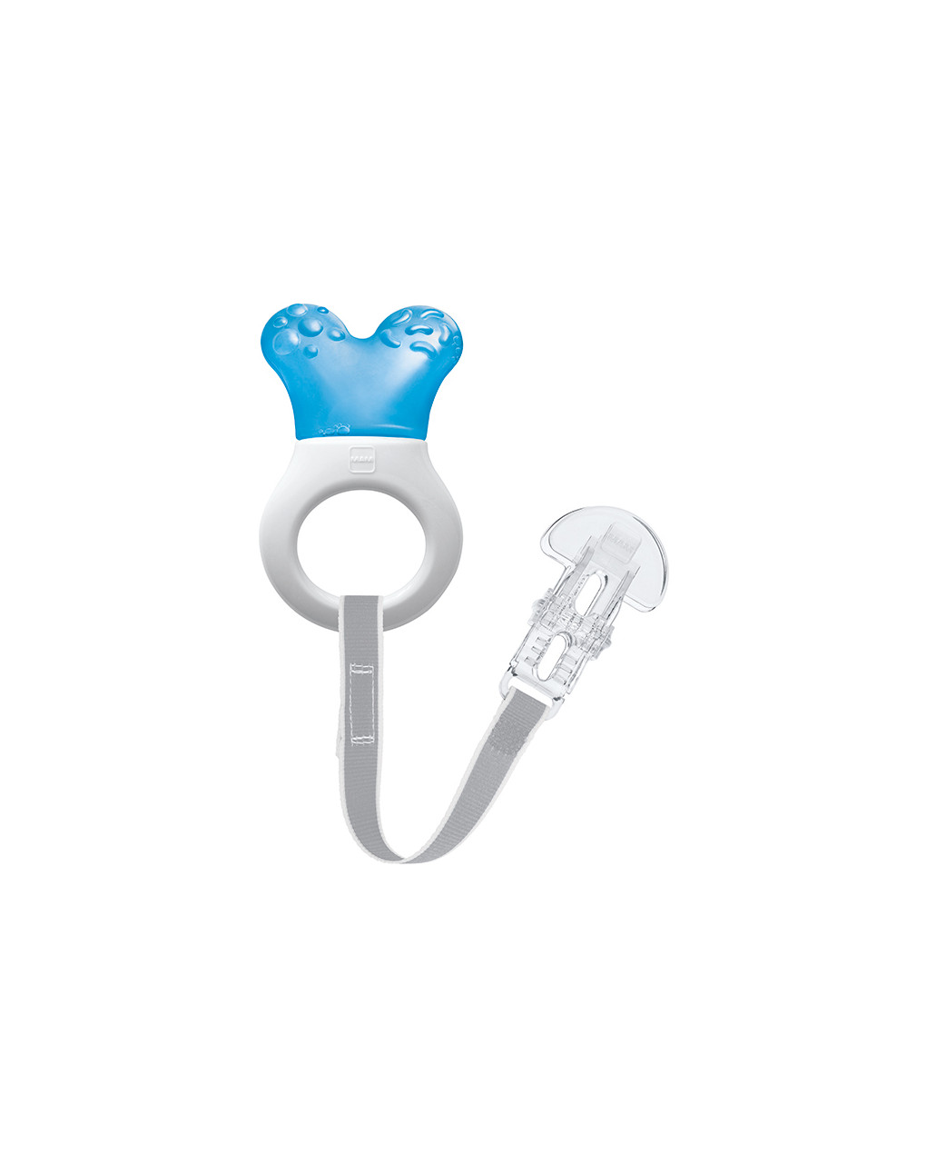 Dentaruolo mini cooler & clip azzurro