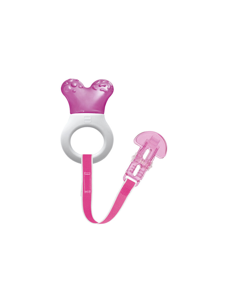 Dentaruolo mini cooler &amp; clip rosa - Mam