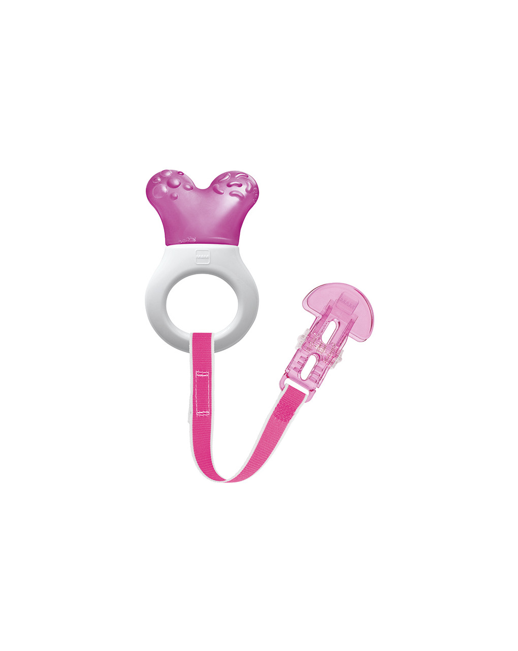 Dentaruolo mini cooler & clip rosa - Mam