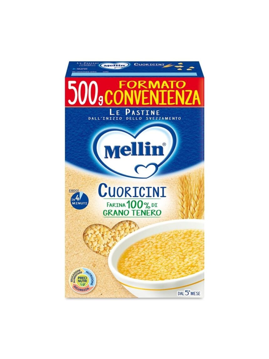 Mellin - pastina cuoricini 500g - Mellin