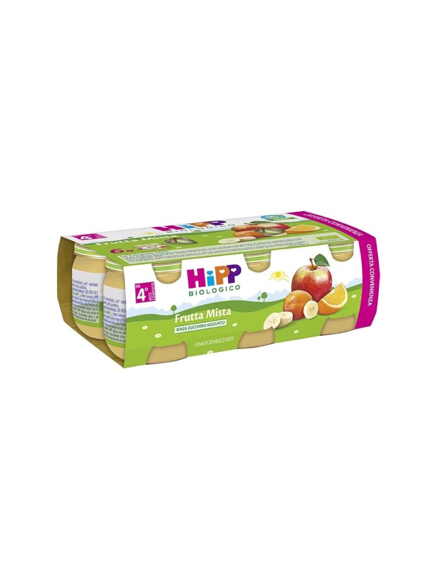 Hipp - omogeneizzato frutta mista 100% 6x80g