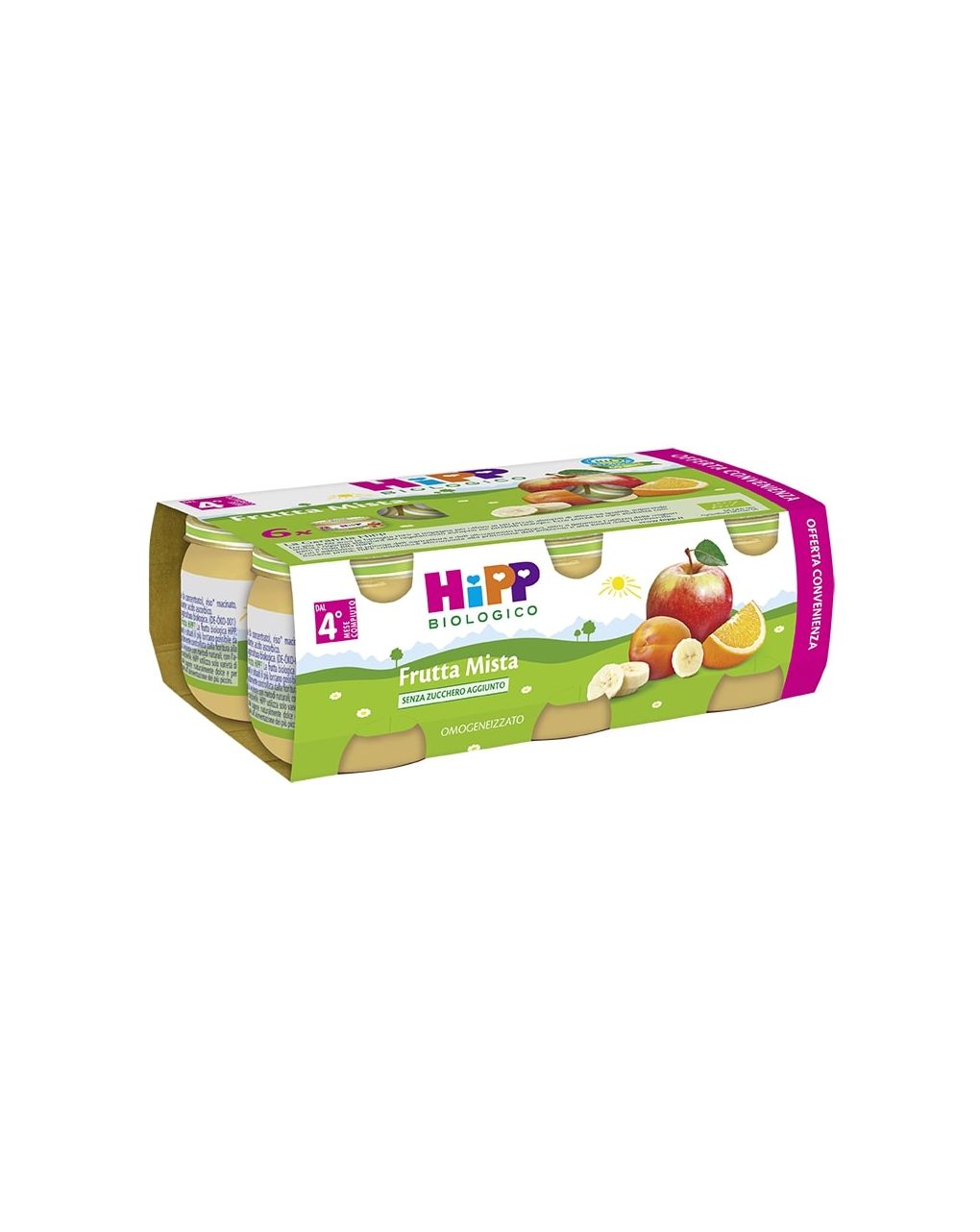 Hipp - omogeneizzato frutta mista 100% 6x80g - Hipp