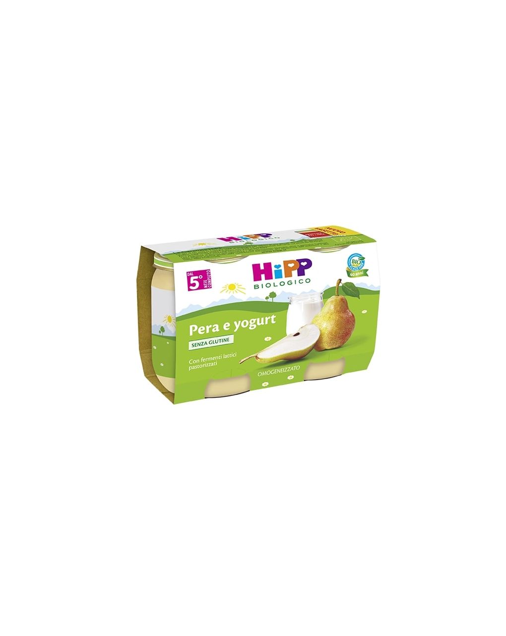 Hipp - merenda pera e yogurt 2x125g