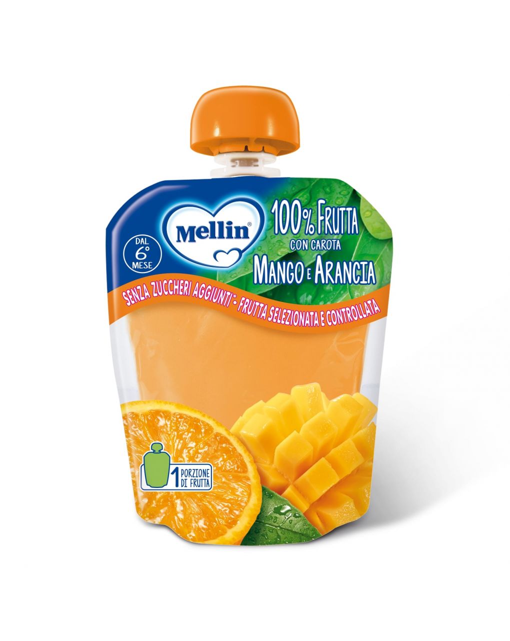 Mellin - pouch arancia mango 90g - Mellin