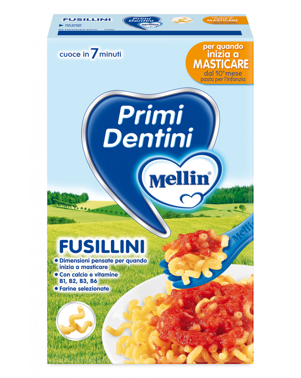 Mellin - pasta fusillini primi dentini 280g - Mellin