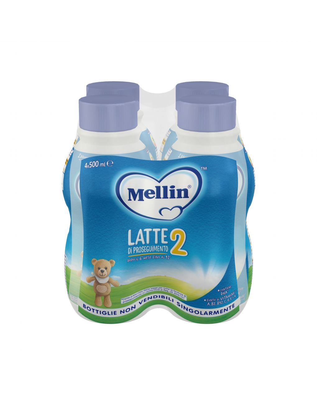 Mellin - latte mellin 2 liquido 4x500ml