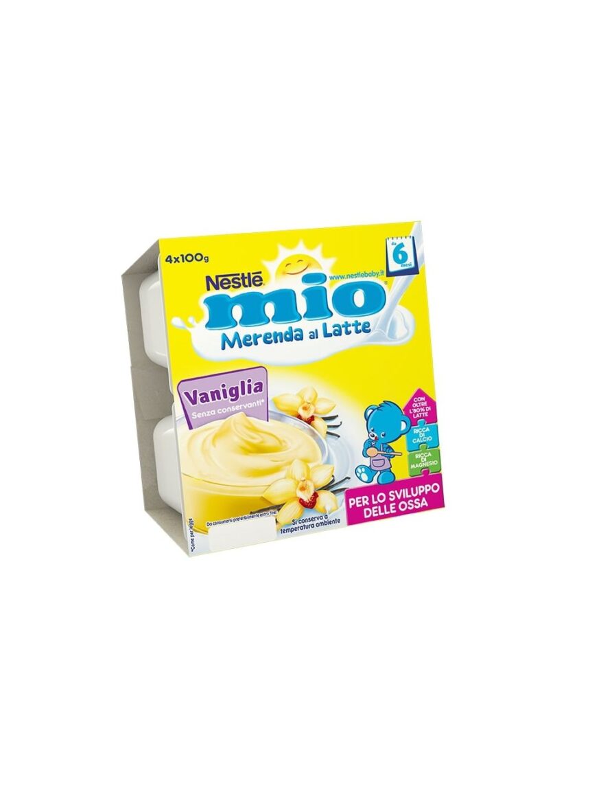 Nestlè mio - merenda al latte vaniglia 4x100g - Nestlé