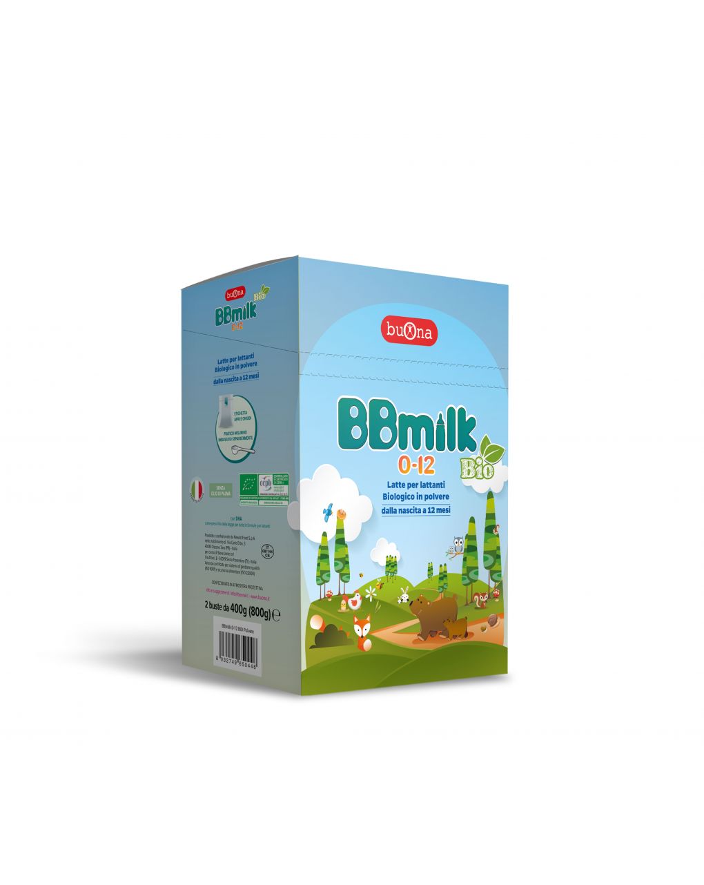 Buona - Latte BBmilk 0/12 mesi Bio polvere 800g - Prénatal