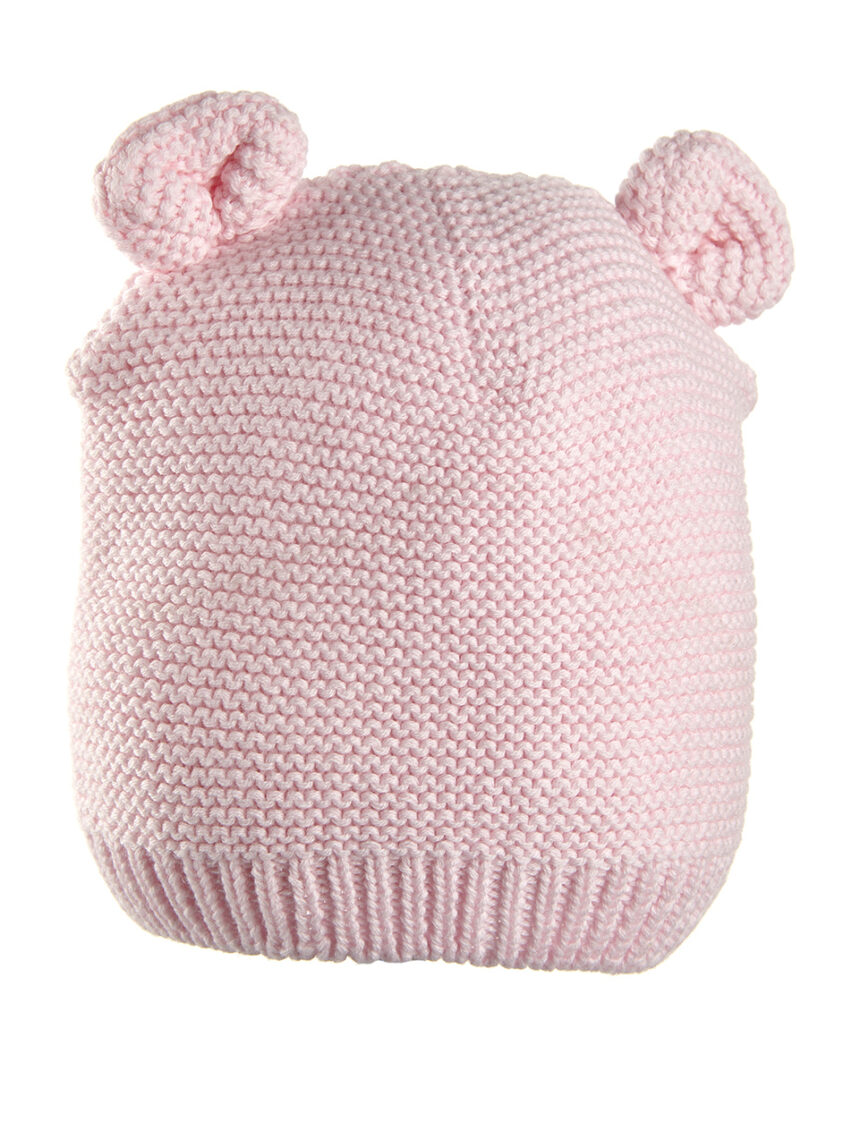 Cappello in tricot rosa con orecchie - Prénatal