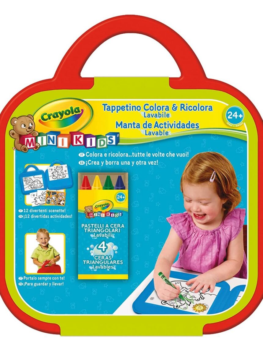 Crayola - tappetino colora & ricolora mini kids - Crayola