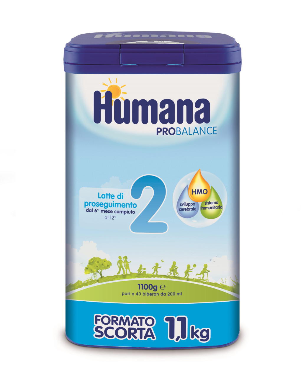 Humana - latte humana 2 polvere 1100g - Humana