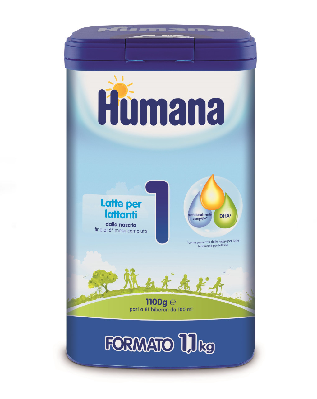 Humana - latte humana 1 polvere 1100g - Humana
