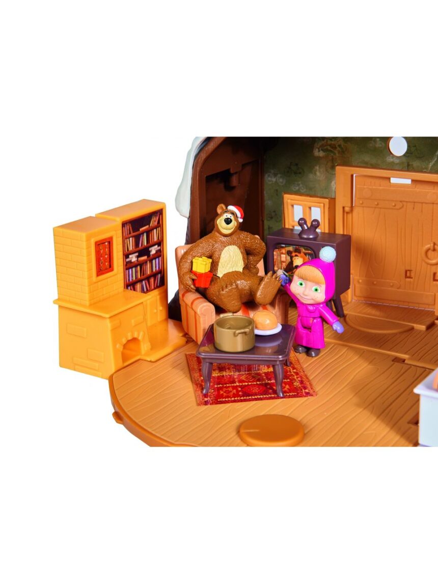 Masha & orso - masha casa di orso neve con personaggi - Masha&Orso