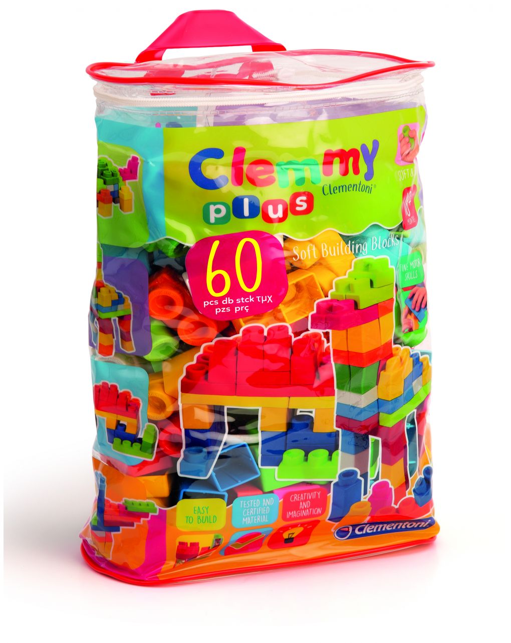 Clemmy - clemmy plus sacca 60 pezzi - Clementoni