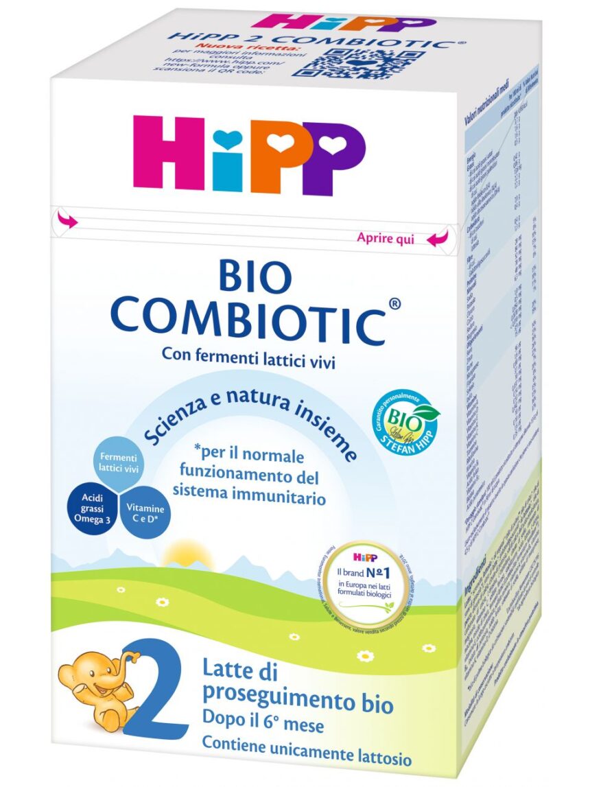Hipp - latte combiotic 2 polvere 600g - Hipp