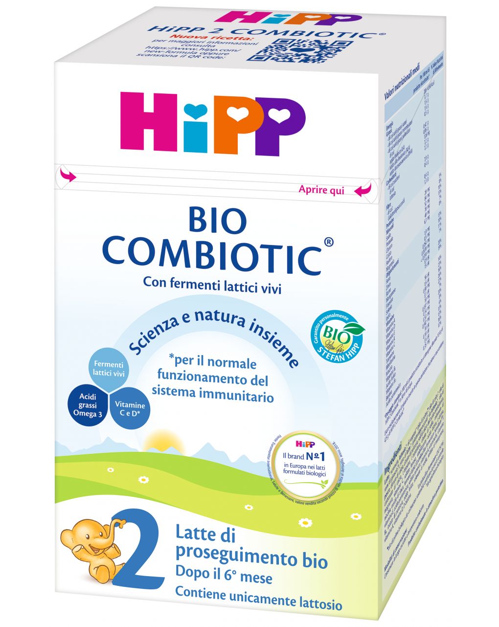Hipp - latte combiotic 2 polvere 600g - Hipp
