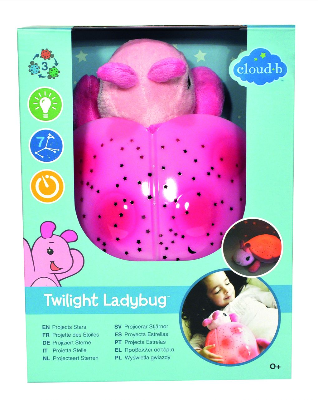 Cloud b - twilight ladybug - pink - Cloud B