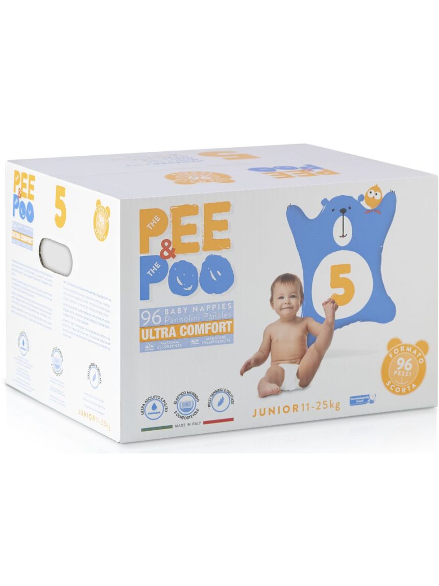 Pee&poo - jumbo junior tg5 96 pz - The Pee & The Poo