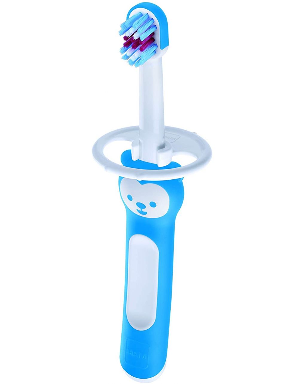 Set spazzolini denti bambini con manico lungo, da 5+ mesi, azzurro