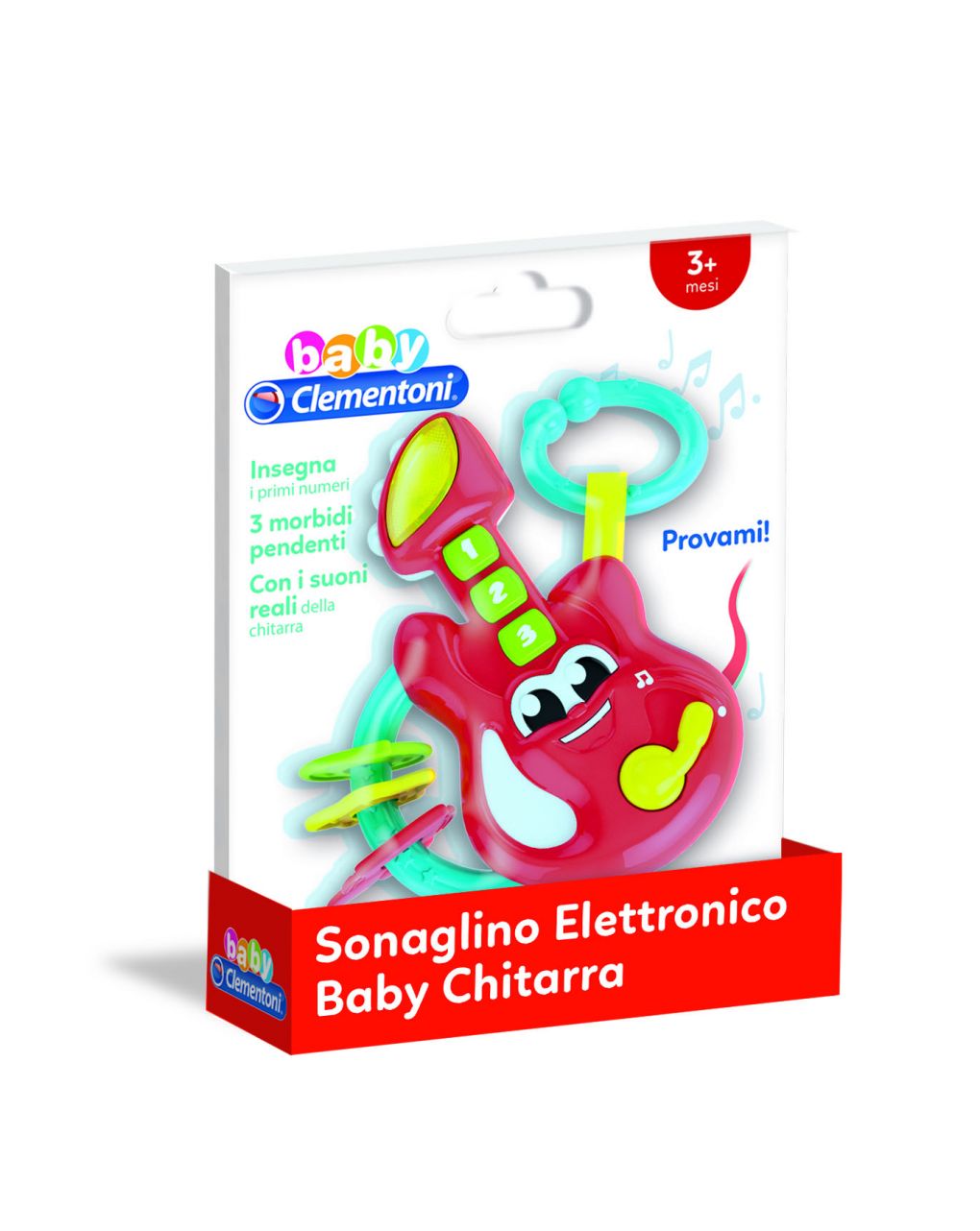 Baby clementoni - sonaglino elettronico baby chitarra - Clementoni