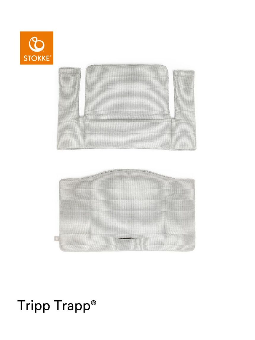 Tripp trapp® classic cushion nordic grey ocs
cuscino per seggiolone, morbido e avvolgente per il tuo bambino - Stokke