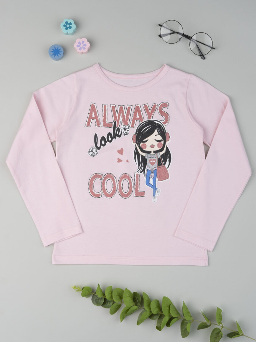 T-shirt girl "always cool" - Prénatal