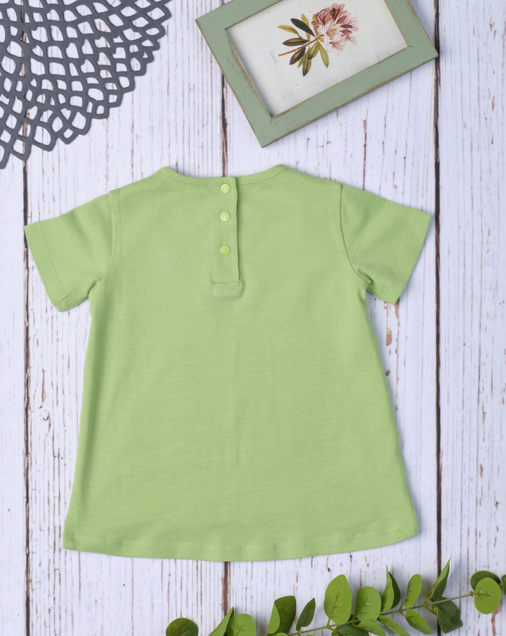 T-shirt bimba paillettes green - Prénatal