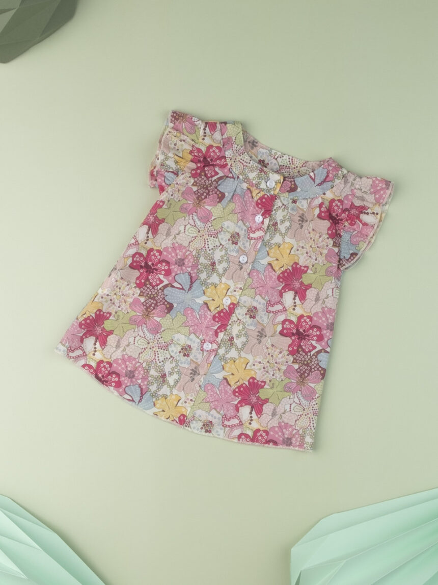 Camicia baby girl "sweet flower" in tessuto liberty - Prénatal