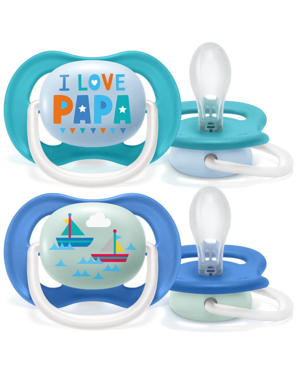 Philips avent 2 succhietti ultra air collection 6-18m papa