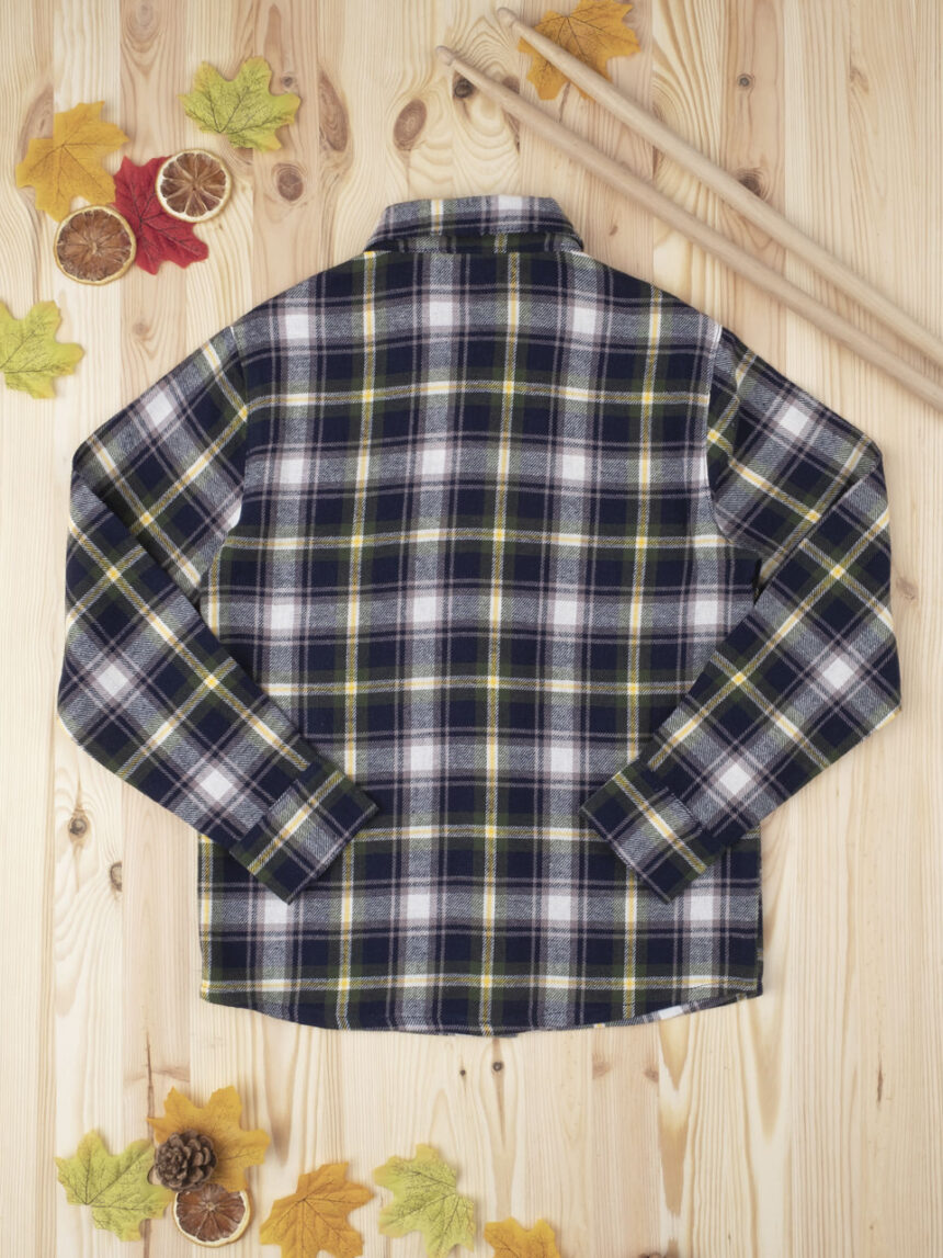 Camicia scozzese kid boy blue - Prénatal