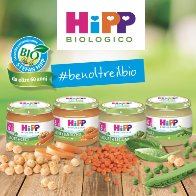 Omogeneizzati ai legumi HiPP Biologico, una novità che va  ben oltre il bio.