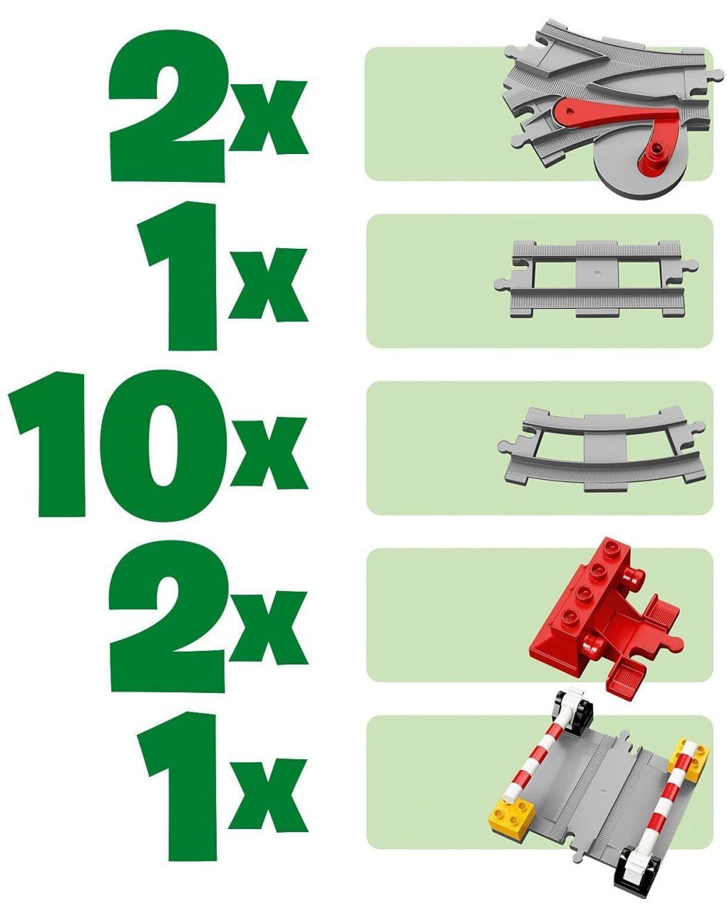 Lego duplo binari ferroviari - 10882 - LEGO Duplo