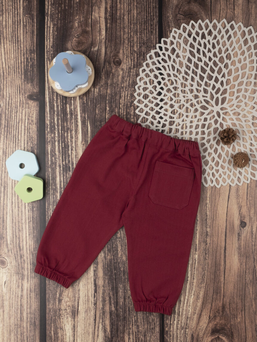 Pantalone twill boy bordeaux - Prénatal