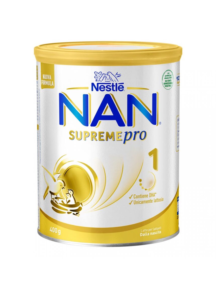Nestlé nan supreme pro 1 - dalla nascita. latte per lattanti in polvere in latta da 400g - Nestlé