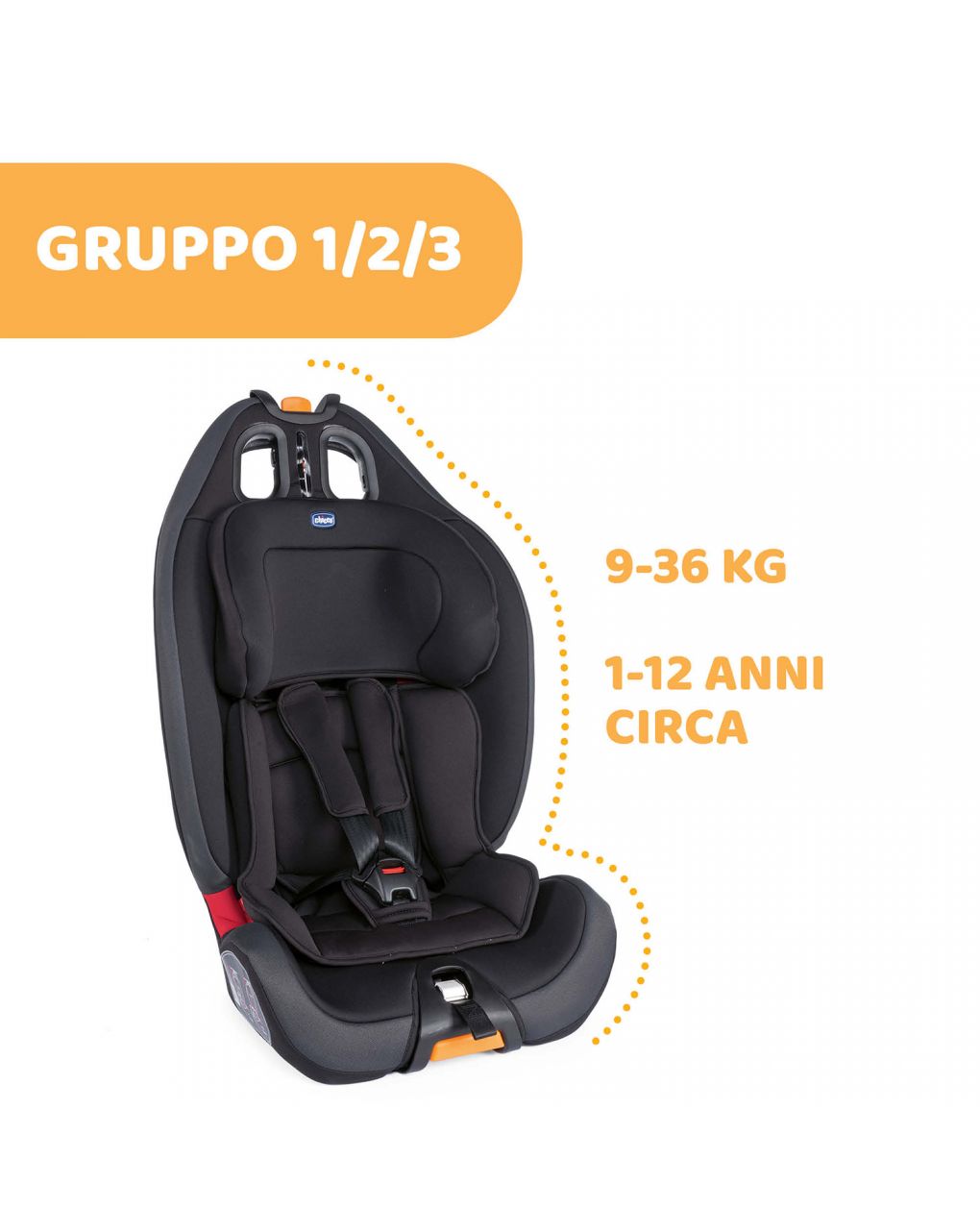 Chicco gro-up 123 jet black - Chicco