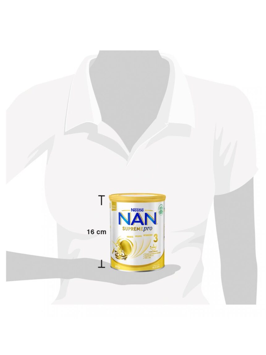 Nestlé nan supremepro 3, da 12 mesi. latte di crescita in polvere, latta da 800g - Nestlé