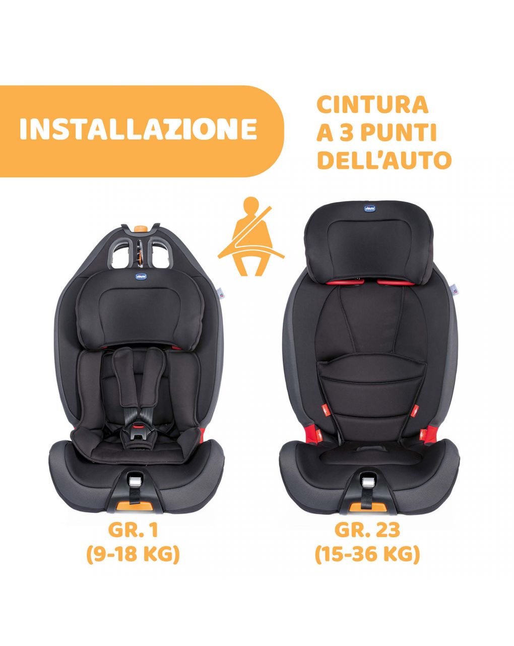 Chicco gro-up 123 jet black - Chicco