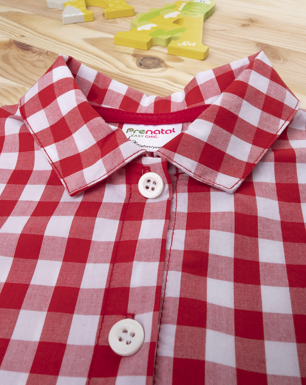 Camicia girl vichy red - Prénatal